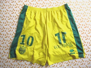 Short Errea Fc Nantes jaune porté numero 10 Vintage Ancien Football Homme - XXL - Picture 1 of 7