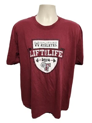 Camiseta Fordham University Lift for Life 2014 Atletas Elevadoras Hombres Borgoña 2XL Foto 1 de 4