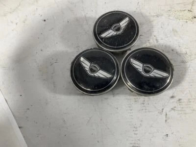 Juego de 3 cubiertas de tapacubos centrales de rueda Hyundai Genesis 14 2014 OEM B Foto 1 de 4