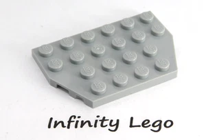 5 LEGO Light Bluish Grey Plate 4 x 6 without Corners Wedge Trapeze 32059 88165 - Imagen 1 de 1