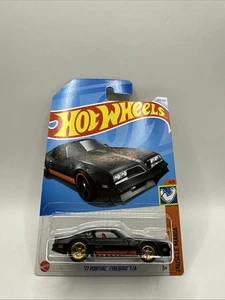 🔥🛞Custom Wheel Swap 2024 Hot Wheels '77 Pontiac Firebird T/A MUSCLE MANIA 4/5 - Picture 1 of 13