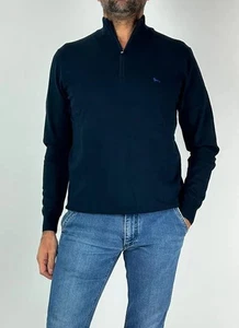 HARMONT & BLAINE HERREN STRICKPULLOVER HRP014 BAUMWOLLE BLAU ORIGINAL AI 2026 - Bild 1 von 2