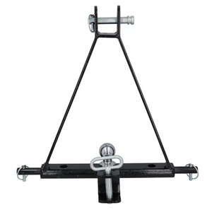 Gancio di Traino Compatto Trattore 3 Punti Attacco Traino Triangolo Timone Telaio A - Foto 1 di 8