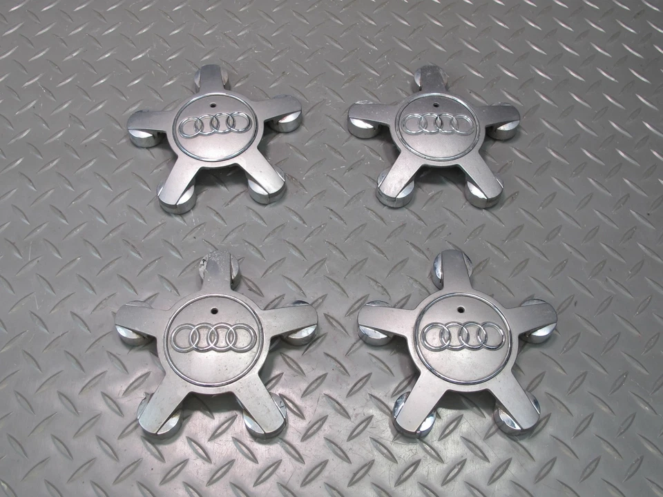 08-17 AUDI 8T A4 S4 A5 S5 SET OF 4 WHEEL HUB CENTER CAP COVER 4F0601165N OEM - Image 1 of 4