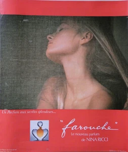 PUBLICITÉ DE PRESSE 1975 FAROUCHE PARFUM DE NINA RICCI - Picture 1 of 1