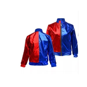 Niños Escuadrón Suicida Cosplay Metálico Harley Motociclistas Quinn Chaqueta de Bombardero Reino Unido 5-13 - Imagen 1 de 2