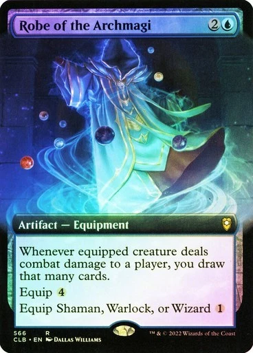 MTG - Robe of the Archmagi - Extended Art - Foil - CLB - Magic the Gathering - Image 1 of 1