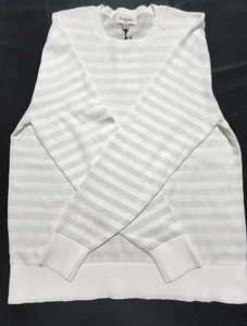 Goodfellow & Co Men's Sweater, White & Gray, Large, Chest 42", Sleeve 27" - Picture 1 of 4