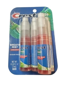 Crest Scope Breath Mist Cinnamint Sugar Free Spray 0.24OZ / 7ml Each 4Pieces-NIB - Picture 1 of 4