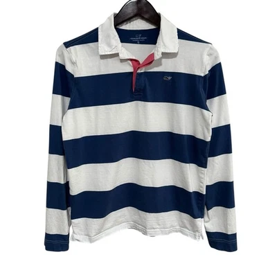 Camisa Polo de Rugby a Rayas Vineyard Vines Jóvenes Niñas *Manchada Talla XL Foto 1 de 4