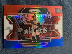 2022 Panini Prizm WWE Erik Red White And Blue Prizm #91 - Picture 1 of 2