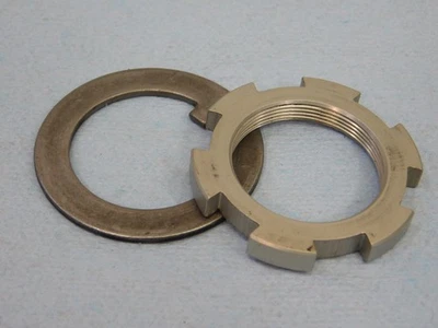 2018 Triumph Bonneville T120 Steering Stem Triple Tree Lock Nut & key-Washer - Image 1 of 3