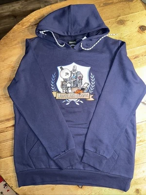 Sudadera con Capucha Bordada Regular Show Crest Exclusiva BoxLunch AZUL MARINO GRANDE NUEVA CON ETIQUETAS Foto 1 de 4