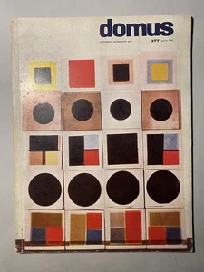 Domus 1961 Enzo Mari Cover Italian MidCentury Architecture Art From Japan - Picture 1 of 11