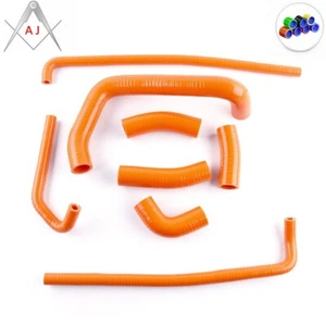 For Kawasaki Ninja ZX7R ZX750P 1996-2003 Silicone Radiator Coolant Hose Orange - Picture 1 of 3