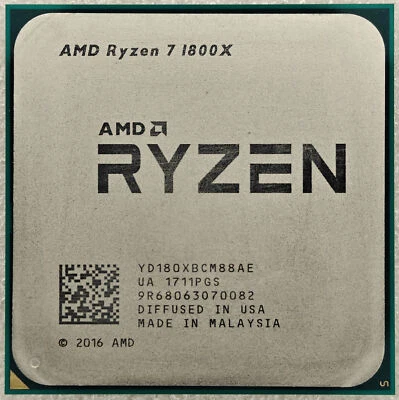 AMD Ryzen 7 1800X Octa Core ''Summit Ridge'' Processor 3.6-4.0 GHz, AM4, 95W CPU - Image 1 of 2