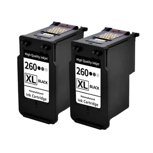 For Canon PIXMA TS5320 TS6420 TR7020 Printer PG-260XL Black Ink Cartridge 2PK - Picture 1 of 18