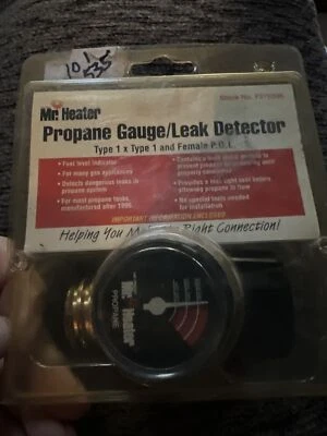Mr. Heater F276336 Gold Solid Brass/Plastic Propane Gas Gauge/Leak Detector - Image 1 of 3
