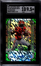 2021 Leaf Metal Draft #BA-DS2 DeVonta Smith Green Marble 1/10 SGC 9.5 Mint+