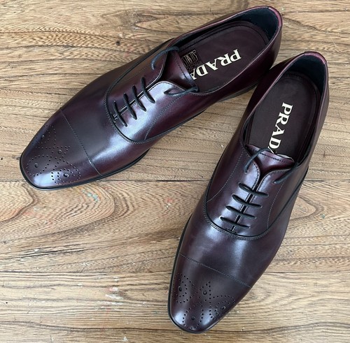 PRADA Classic Brogue Cordovan US 8 5 EU 41 5