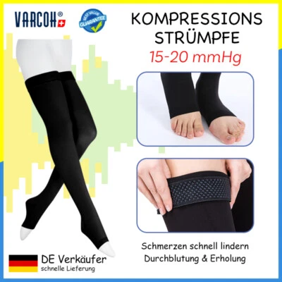 VARCOH Calze a Compressione 15-20 mmHg Uomo e Donna Sport, Lavoro, Volo, Viaggi
