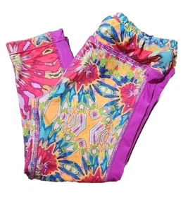 PUMA Little Girl's Colorful Print Leggings or Capris Sz 6 Inseam 13" - Picture 1 of 3