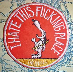 Patch - SNOOPY HATES OKINAWA - RnR JAPAN - USAF - Vietnam War - 2751 - Picture 1 of 2