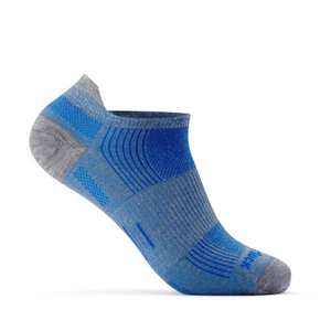 Wrightsock Eco Run Tab Grey/Blue Unisex Running/Sport Socks XL AU 12+ Mens - Picture 1 of 3