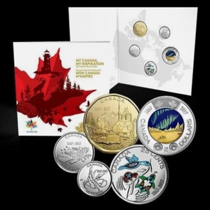 2017 Canada 150th Coin Set - My Canada My Inspiration Glow In Dark Toonie $2 - Picture 1 of 7