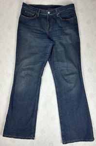 Ralph Lauren Polo Jeans Co donna lavaggio scuro sabato stivaletto taglio jeans taglia 12x32 - Foto 1 di 13