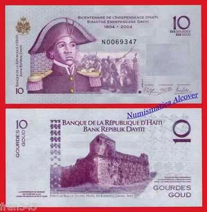 HAITI 10 Gourdes 2014 Pick 272f SC / UNC - Imagen 1 de 1