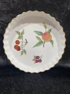 Vintage Evesham Gold Quiche Dish Royal Worcester Made In England - Picture 1 of 7
