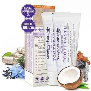 Fluoride Free Toothpaste for Sensitive Teeth & Gum Fresh Breath Helps Dry Mou... - Picture 1 of 8