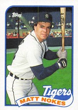 Matt Nokes 1989 Topps 445  Detroit Tigers  Baseball Card