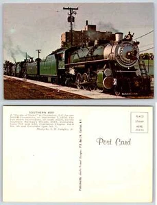 SOUTHERN 4501 Train Railroad Postcard U552 - Picture 1 of 1