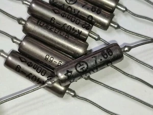 10 Pcs 2200pF 2.2nF 200V PAPER IN OIL PIO AUDIO CAPACITORS K40Y-9 - Picture 1 of 5