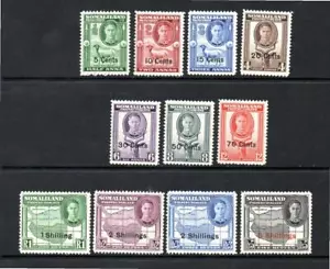 SOMALILAND LM/M 1951 SG125-135 KGVI SURCH ISSUE - Picture 1 of 1