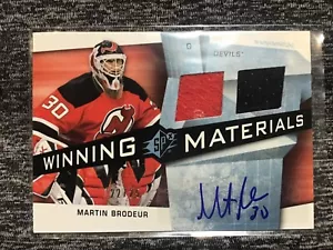 2008 09 spx winning materials radiance/25 am-mb Martin Brodeur jersey autograph - Picture 1 of 2