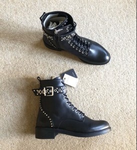 zara studded biker boots