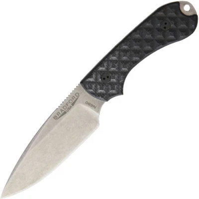 Bradford Knives Guardian3 EDC 3.5" Fixed Blade Knife Black w/ Belt Sheath - Image 1 of 2