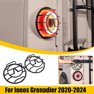 V Stil Schwarz Alloy Rücklicht Lampe Abdeckung trim Für Ineos Grenadier 2020-24 - Bild 1 von 4