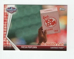 2017 TOPPS OPENING DAY - INCREDIBLE EATS FRESH POPCORN - BRAVES - Picture 1 of 2