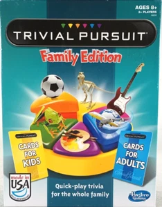 Trivial Pursuit Family Edition Board Game Trivia Quick Play Version - Picture 1 of 3