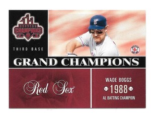 2003 Donruss Champions Grand Champions - BOSTON RED SOX Team Set 