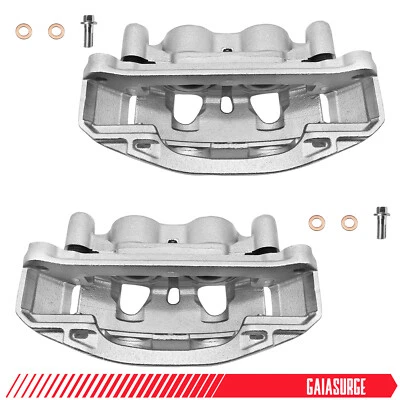 Front Disc Brake Calipers w/ Bracket for GMC Chevy Silverado Sierra 2500 3500 HD - Image 1 of 4