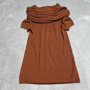 Suéter Catherine Malandrino Mujer Medio Naranja Quemado 100% Bebé Alpaca - Imagen 1 de 8