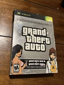 Original Xbox Grand Theft Auto Double Pack Complete w/ Maps & Manuals - Picture 1 of 15