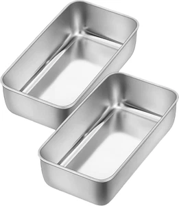 2Lb Loaf Tin for Baking, Stainless Steel Bread Loaf Pan, Rectangular Cake Mou... - Picture 1 of 1
