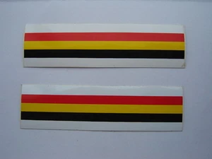 BELGIAN FLAG DECALS / STICKERS - Imagen 1 de 1