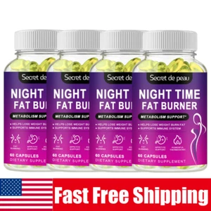 Night Time Fat Burner Supplement For Fat Burner Weight Loss Appetite Suppressant - Picture 1 of 11